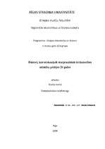 Referāts 'Faktori, kas ietekmējuši starptautiskās tirdzniecības attīstību pēdējos 20 gados', 1.