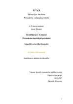 Prakses atskaite 'Kvalifikācijas eksāmens. No bitītes salds medutiņš', 1.