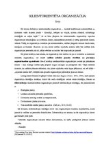 Eseja 'Klientorientēta organizācija', 1.