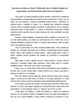 Konspekts 'Literatūras pārskats par Mark P.McElreath "How to Define Problems and Opportunit', 1.