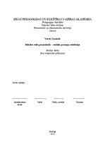 Referāts 'Mācību vide pirmsskolā - sociālo prasmju veidotāja', 1.