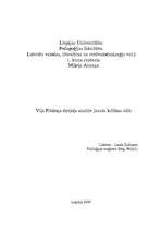 Eseja 'Viļa Plūdoņa dzejoļa analīze jaunās kritikas stilā', 1.