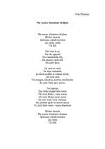 Eseja 'Viļa Plūdoņa dzejoļa analīze jaunās kritikas stilā', 2.