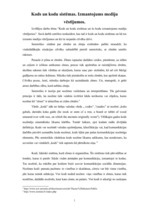 Konspekts 'Kods un kodu sistēmas. Izmantojums mediju vēstījumos', 1.