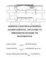 Diplomdarbs 'Анализ системы мотивации персонала на предприятии "MP Latvija" и разработка пред', 1.