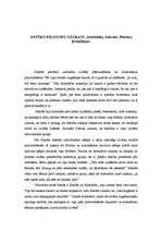 Konspekts 'Antīko filosofu uzskati. Aristotelis, Sokrats, Platons, Kvintilians', 1.