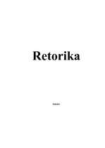 Referāts 'Retorika', 1.
