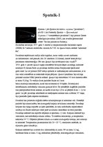 Konspekts 'Sputnik-1 - pirmais Zemes mākslīgais pavadonis', 1.