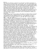 Eseja 'The Effects of Light Quality on the Rate of Photosynthesis Measure through Float', 1.