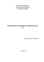 Referāts 'Civiltiesiskās atbildības apdrošināšana', 1.