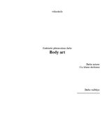 Referāts 'Body Art', 1.