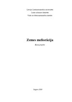 Referāts 'Zemes meliorācija', 1.