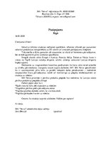 Konspekts 'Vēstules paziņojums', 1.