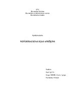 Paraugs 'Nepārtrauktas sijas aprēķins', 1.