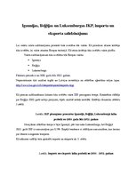 Konspekts 'Igaunijas, Beļģijas un Luksemburgas iekšzemes kopprodukts, importa un eksporta s', 1.