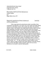 Paraugs 'Atbilde uz kasācijas sūdzību', 1.