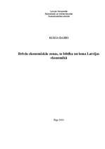 Referāts 'Brīvās ekonomiskās zonas, to būtība un loma Latvijas ekonomikā', 1.