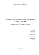 Referāts 'Skolēnu datora izmantošanas paradumi un to ietekme uz sekmēm', 1.
