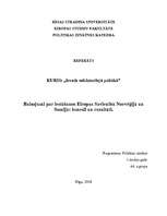Referāts 'Balsojumi par iestāšanos Eiropas Savienībā Norvēģijā un Somijā: iemesli un rezul', 1.