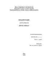 Referāts 'Ieskaites darbs priekšmetā "Darba vadīšana"', 1.