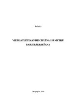 Referāts 'Vieglatlētikas disciplīna - 110 metru barjerskriešana', 1.