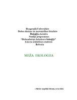 Konspekts 'Meža ekoloģija', 1.