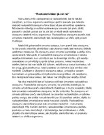 Eseja 'Radioaktivitātei jā vai nē', 1.