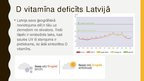 Prezentācija 'D vitamīns un tā aktualitāte', 11.