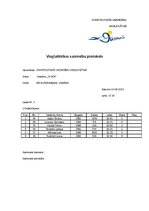 Paraugs 'Vieglatlētikas sacensību programma un protokols', 6.