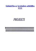 Biznesa plāns 'SIA "xxx"', 1.