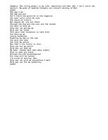 Eseja 'Only You', 1.