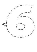 Prezentācija 'Cipari: krāso un griez', 6.