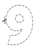 Prezentācija 'Cipari: krāso un griez', 9.