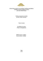 Prakses atskaite 'Sociālo zinību skolotāja kvalifikācijas prakses atskaite', 1.