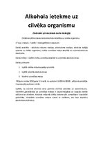 Referāts 'Alkohola ietekme uz cilvēka organismu', 1.