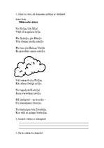 Konspekts 'Lasāmo tekstu kopa 2.klasei "Mākoņi"', 5.