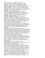 Eseja 'The Origin of the Spanish Language ', 1.