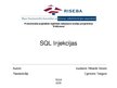 Prezentācija 'SQL injekcijas', 1.