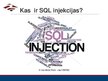 Prezentācija 'SQL injekcijas', 2.