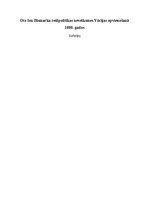 Referāts 'Oto fon Bismarka reālpolitikas neveiksmes Vācijas apvienošanā 1880. gados', 1.