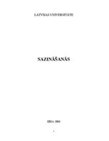 Referāts 'Sazināšanās', 1.