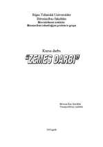 Referāts 'Zemes darbi', 1.
