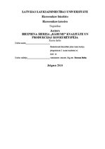 Referāts 'Biezpiena sieriņa "Kārums" kvalitāte un produkcijas konkurētspēja', 1.