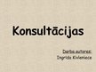 Prezentācija 'Konsultācijas', 1.