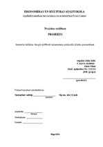 Biznesa plāns 'Interneta reklāmas Google AdWords izmantošana potenciālo klientu piesaistīšanā', 1.