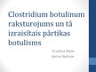 Referāts 'Clostridium botulinum baktērija, botulisms', 20.