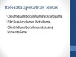 Referāts 'Clostridium botulinum baktērija, botulisms', 21.
