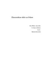 Konspekts 'Ekonomikas cikls un frāzes ', 1.