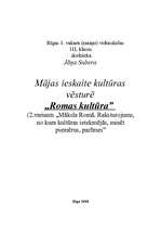 Konspekts 'Māksla Senajā Romā', 3.