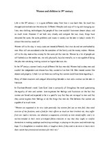 Eseja 'Women in 19th Century', 1.